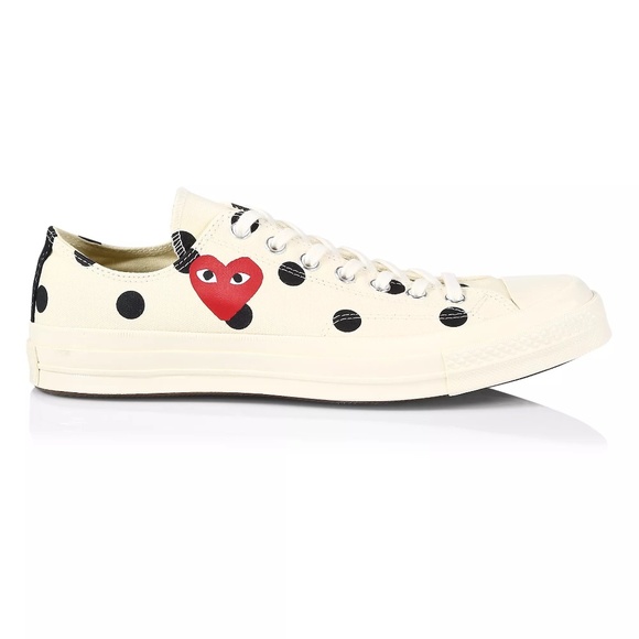 CdG PLAY x Converse Unisex Chuck Taylor All Star Polka Dot Low-Top Sneakers - Picture 1 of 6